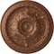 Ekena Millwork Oslo Ceiling Medallion (Fits Canopies up to 7 5/8"), 38 3/8"OD x 2 7/8"P, Polished Copper CM38OSPOS - alternate 1